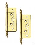 Brass Finish Decorative Finial Cabinet Butt Hinges (No.87-60mm)